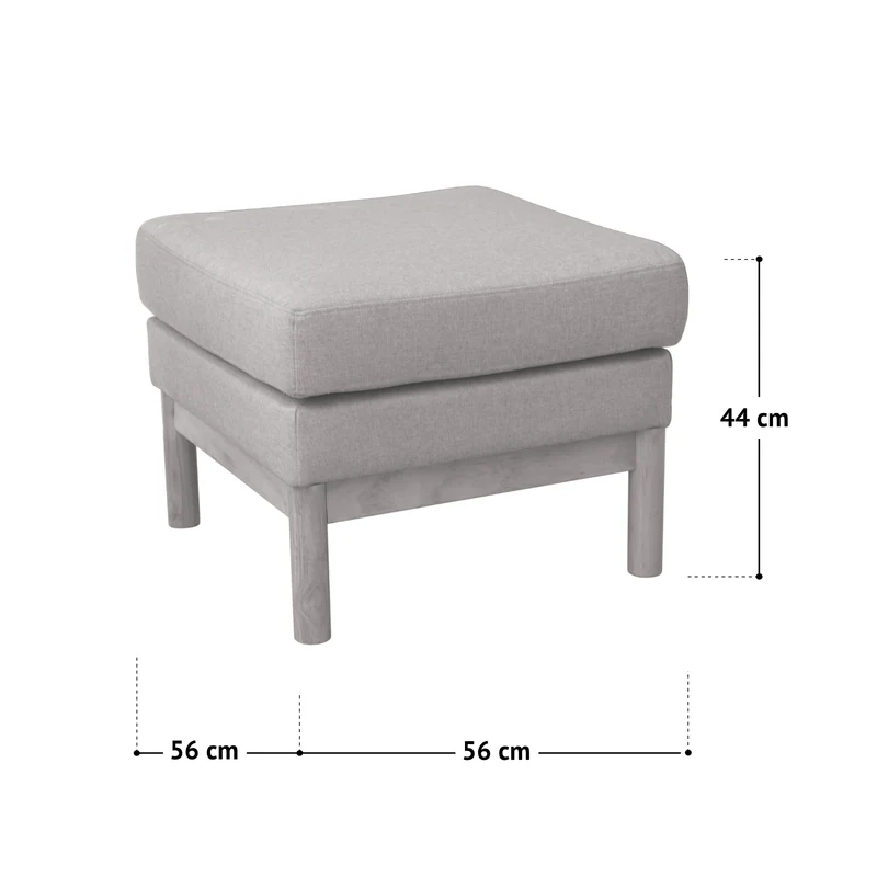 B-Ware HOLLY Hocker Weiß/Braun
