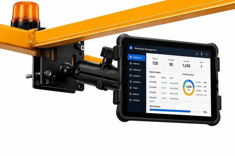 Unitech RT112 Gabelstapler-Tablet-Halterung für Materialhandling | Agoz