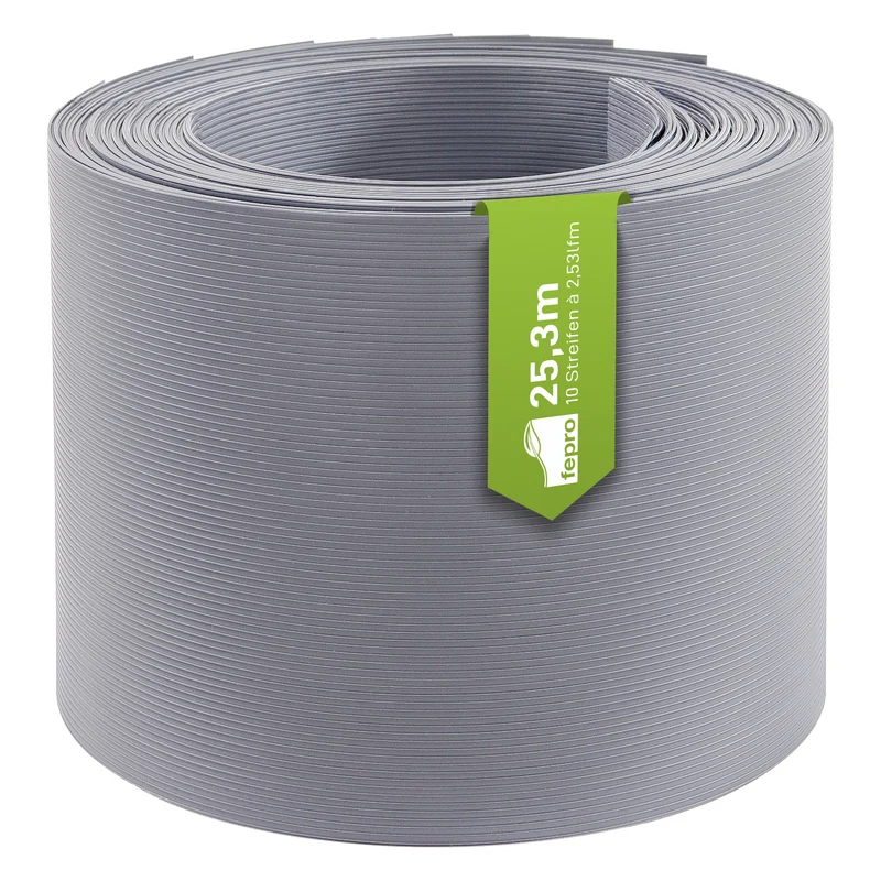 Fepro® Sichtschutzstreifen Grau RAL7040 10x 2,525m
