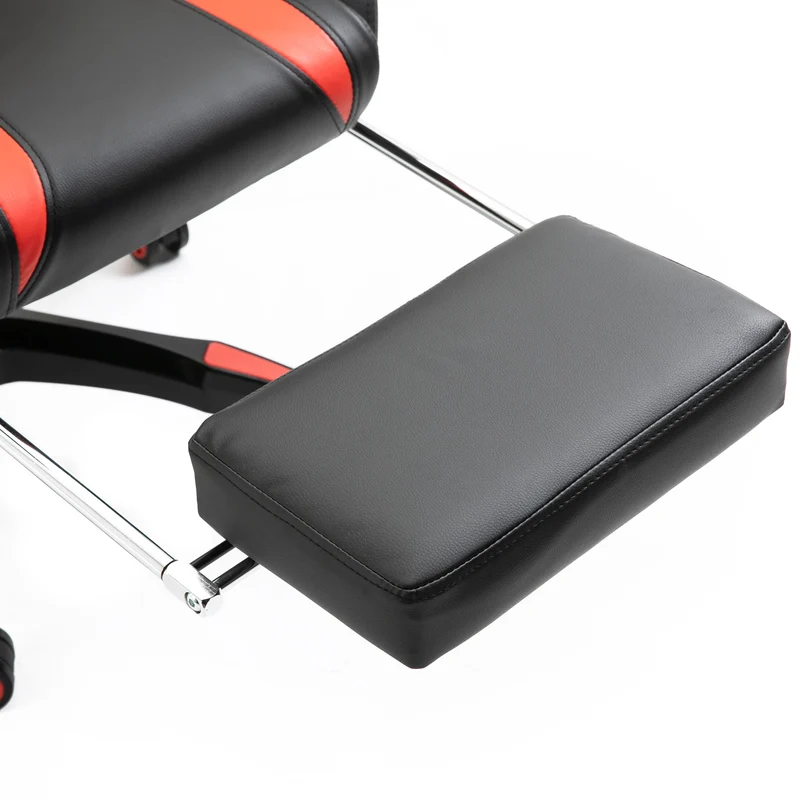 B-Ware Gaming Sessel mit Fußraste Schwarz-rot