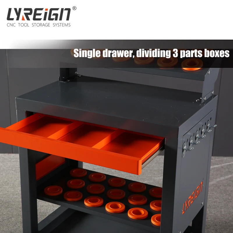 Werkbank mit CNC-Werkzeughaltern