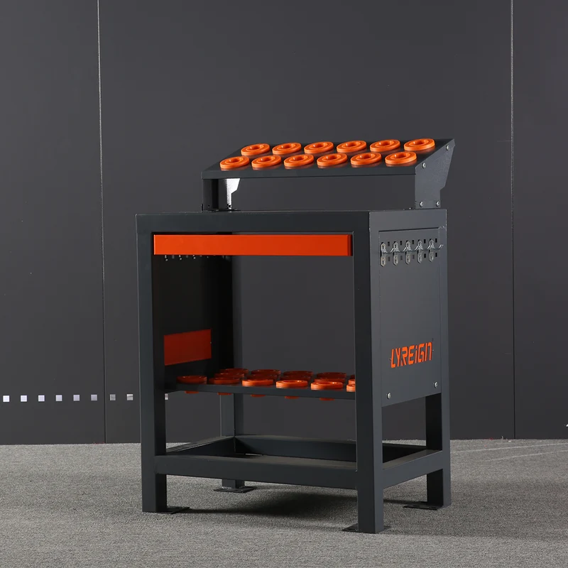 Werkbank mit CNC-Werkzeughaltern