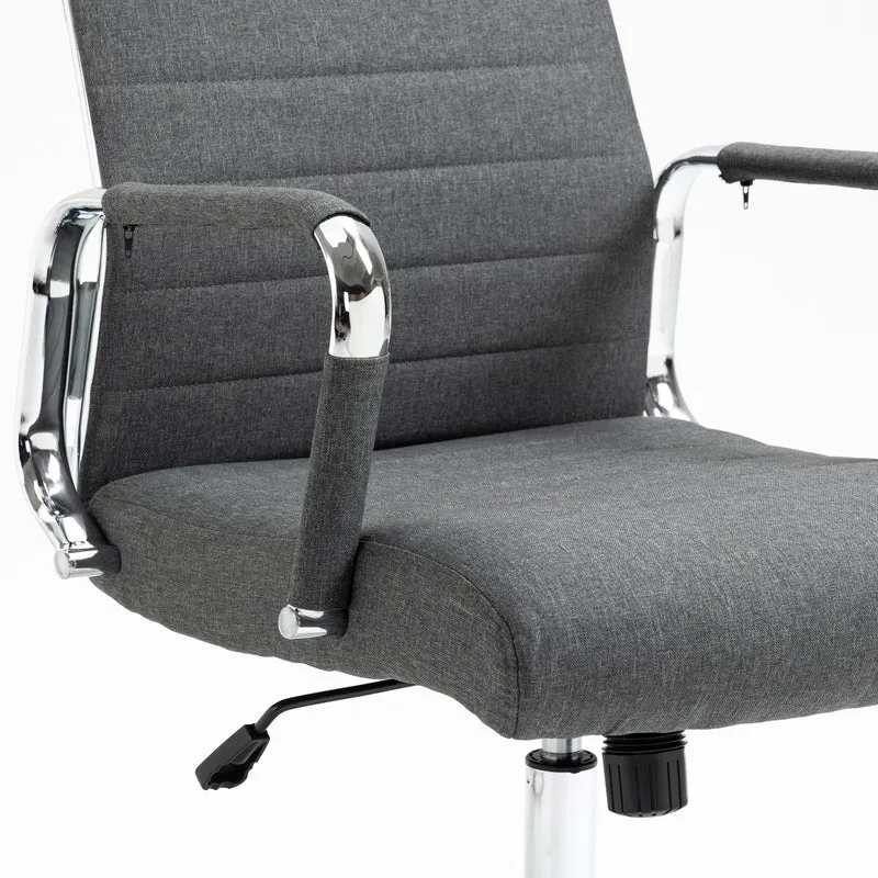 B-Ware OFFICE COMFORT LB Bürostuhl Stoff Dunkelgrau