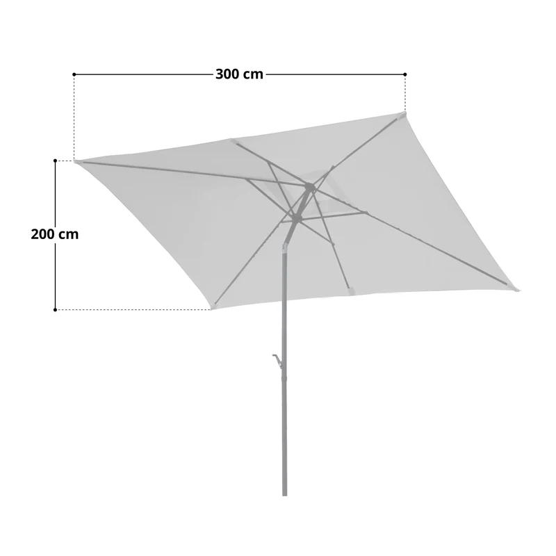 ABRIGA Sonnenschirm 3x2m rechteckig