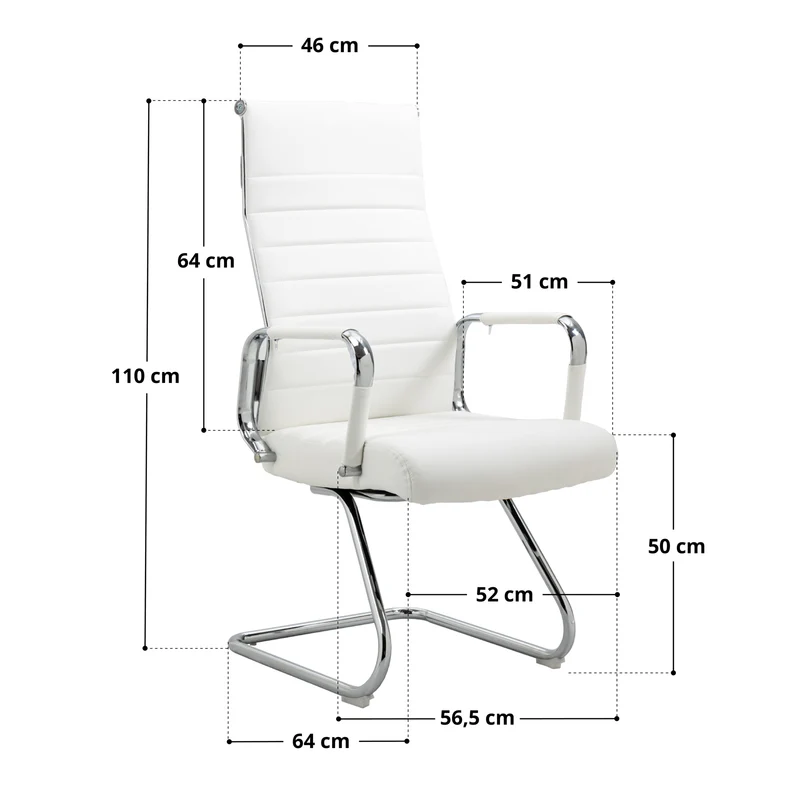 2er Set OFFICE COMFORT Besucherstuhl Kunstleder