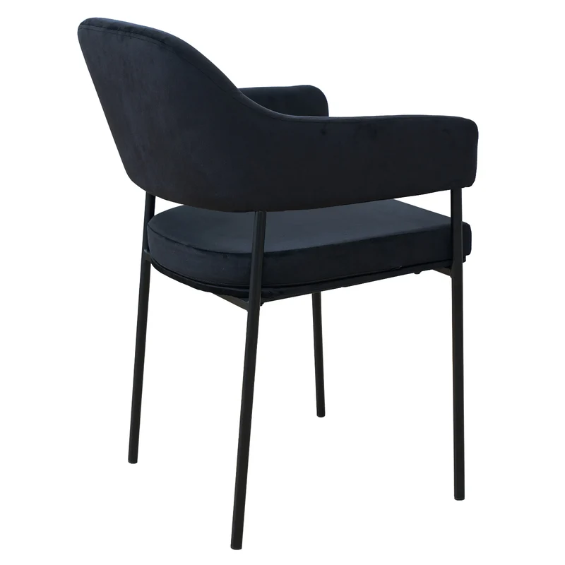 B-Ware SCARLETT 2er Set Esszimmerstühle Schwarz