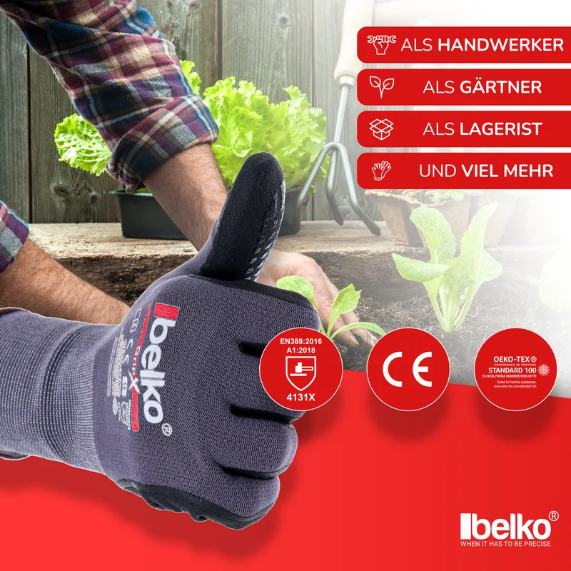 Belko® GripX Arbeitshandschuhe (Menge & Größen Wählbar)