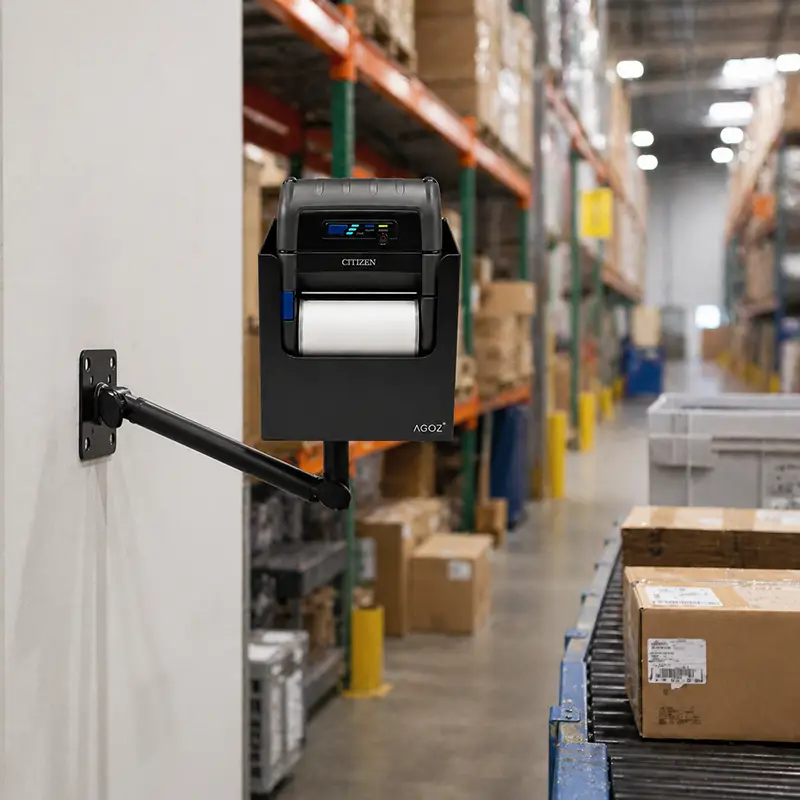 Verstellbare Armhalterung mit Metallhalter für Citizen Mobile Printer