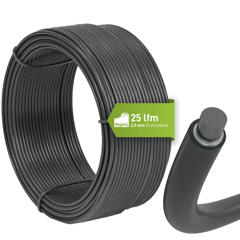 Fepro® Spanndraht Bindedraht Draht Basteldraht Maschendraht Zaundraht Drahtring