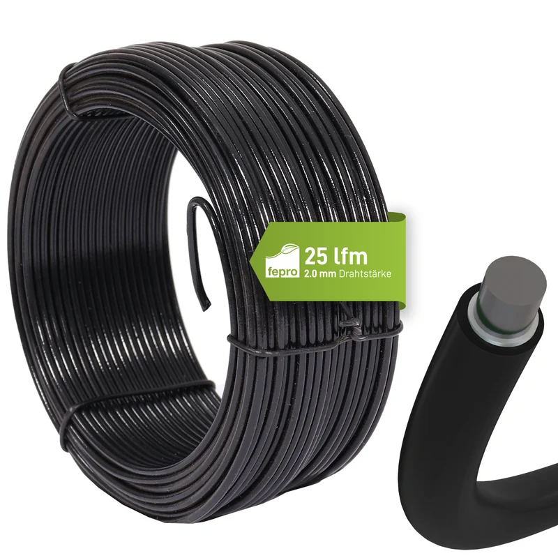 Fepro® Spanndraht Bindedraht Draht Basteldraht Maschendraht Zaundraht Drahtring
