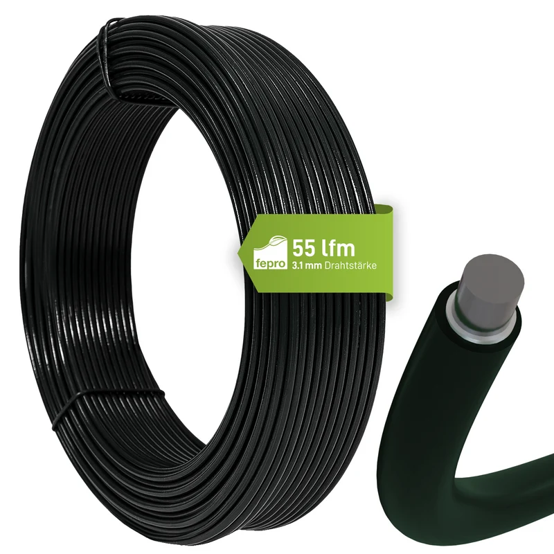 Fepro® Spanndraht Bindedraht Draht Basteldraht Maschendraht Zaundraht Drahtring