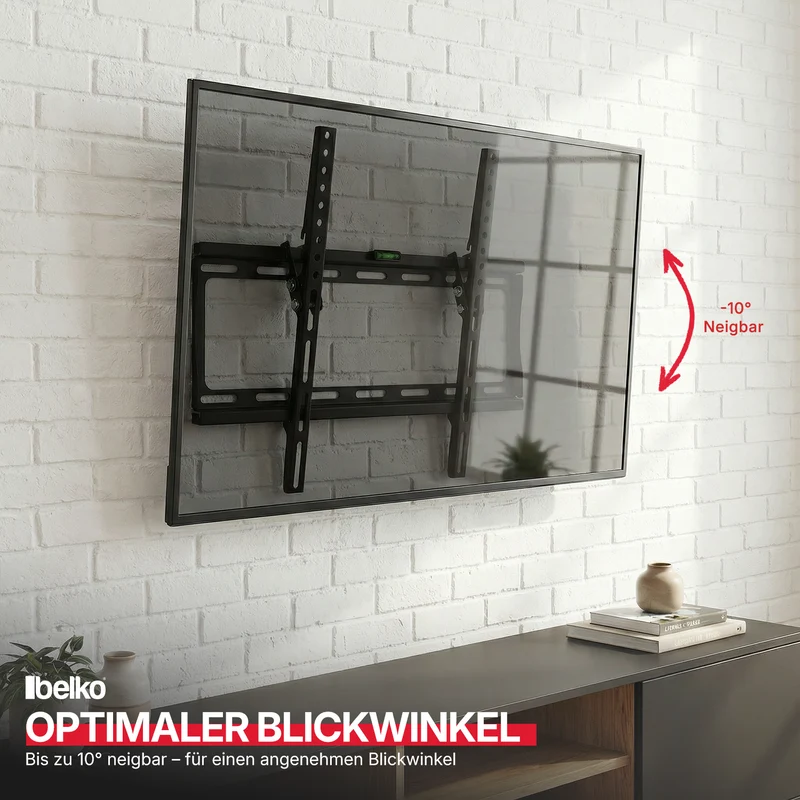 Belko® TV Wandhalterung, VESA max 400x400mm. Wandabstand: 25mm, für 32" - 65"
