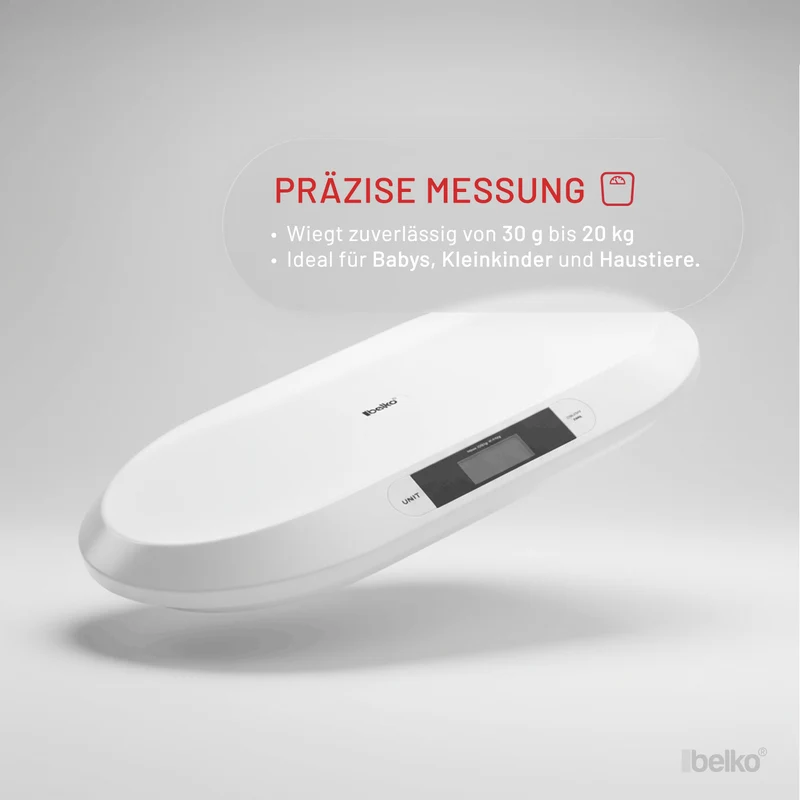 Belko® Elektronische Babywaage bis 20 kg