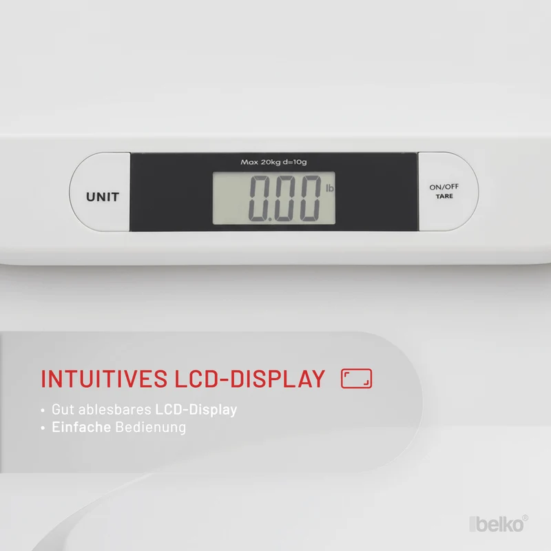 Belko® Elektronische Babywaage bis 20 kg