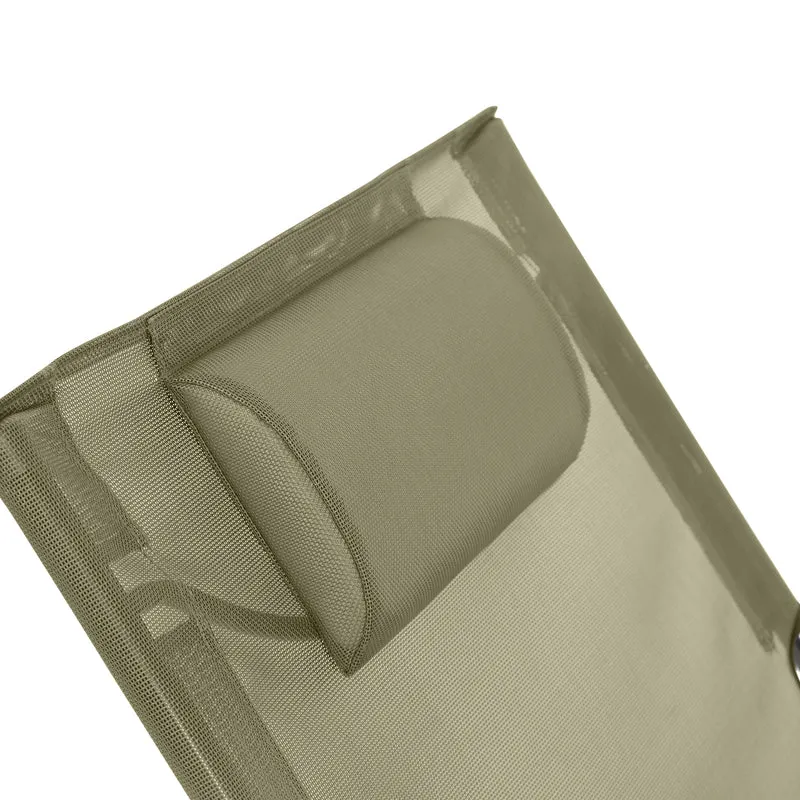 B-Ware TOMRA Liegestuhl Fußhocker Grün/Dunkelgrau