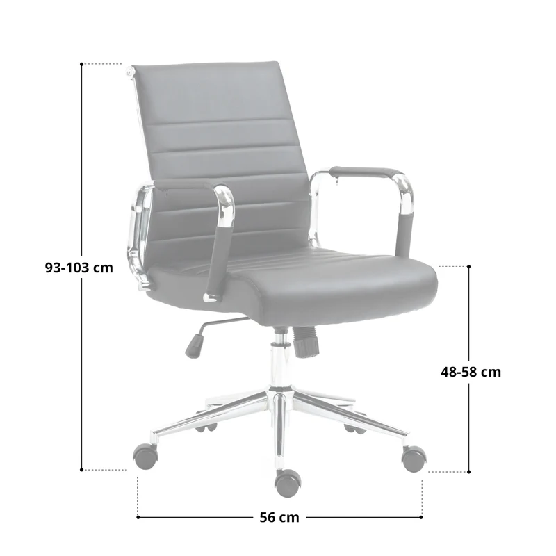 B-Ware OFFICE COMFORT LB Bürostuhl PU Weiß