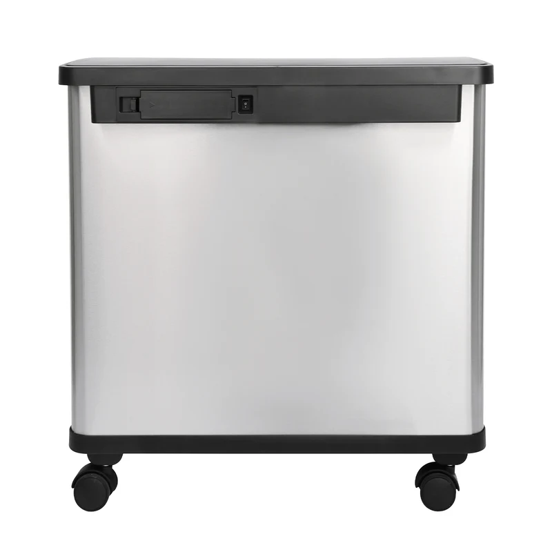 SR3X18 Mülleimer 54L Silber