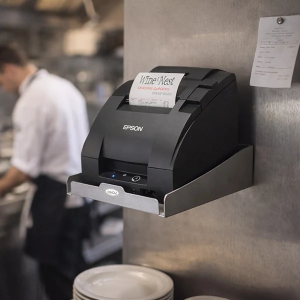Edelstahl Wandhalterung Epson Küchen-Druckerregal