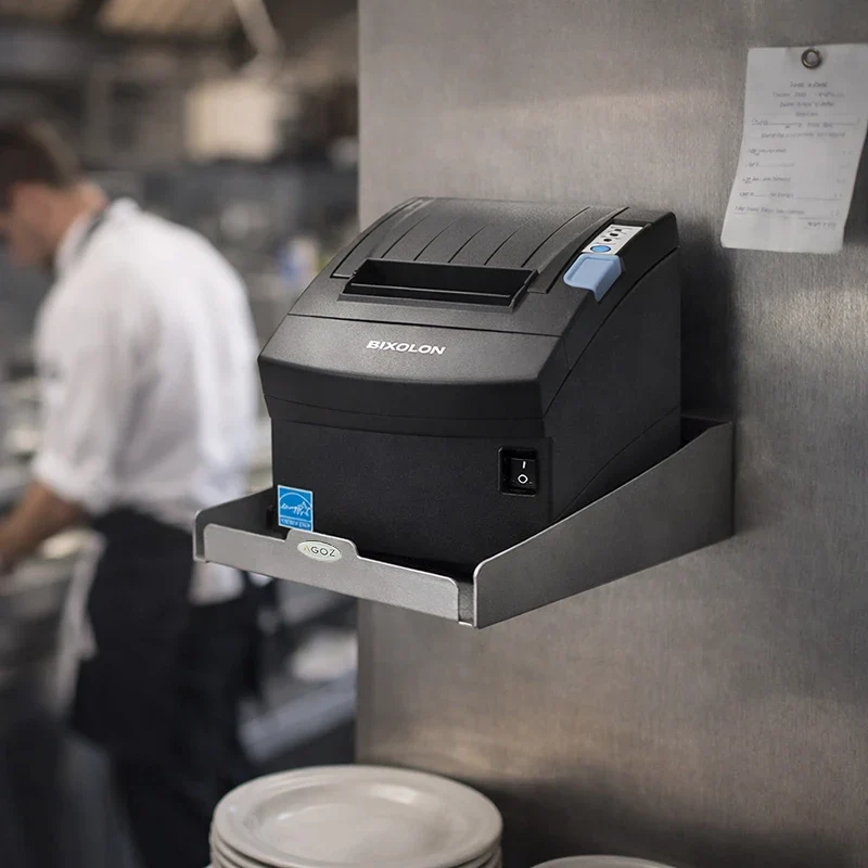 Edelstahl Wandmontiertes Regal für Bixolon Kassenbon-Drucker