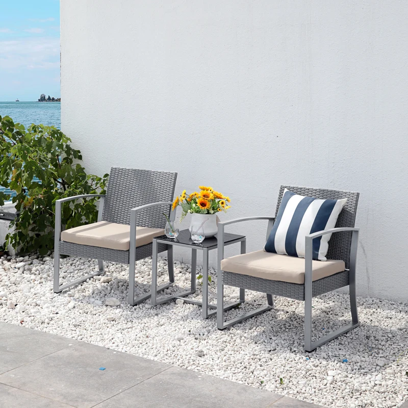 B-Ware LOIS Rattan Sitzgruppe Grau