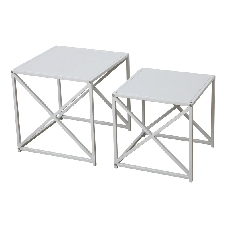 B-Ware GEMO 2er Set Beistelltische Schwarz