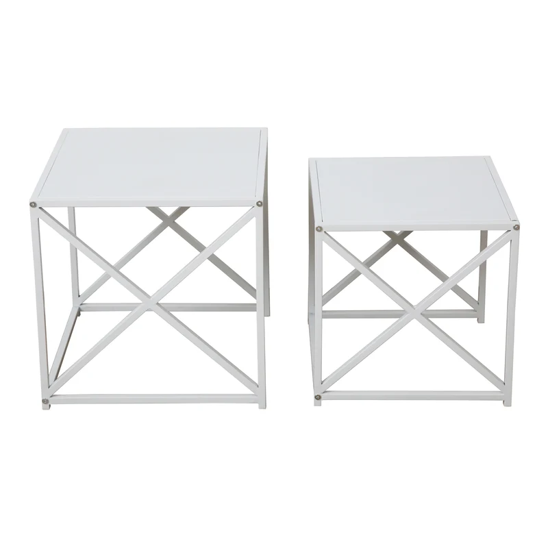 B-Ware GEMO 2er Set Beistelltische Schwarz