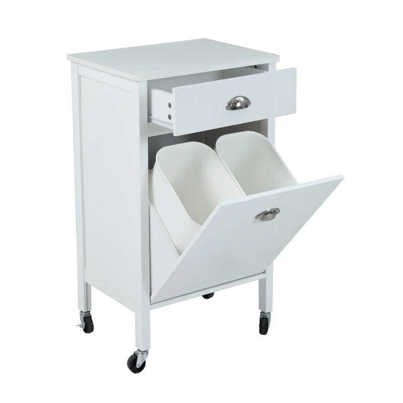 B-Ware Küchenwagen 2 Behälter Weiß