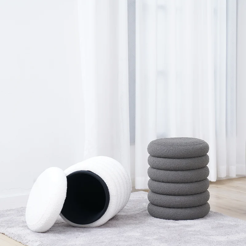 B-Ware BLOSSOM XS Hocker Grau