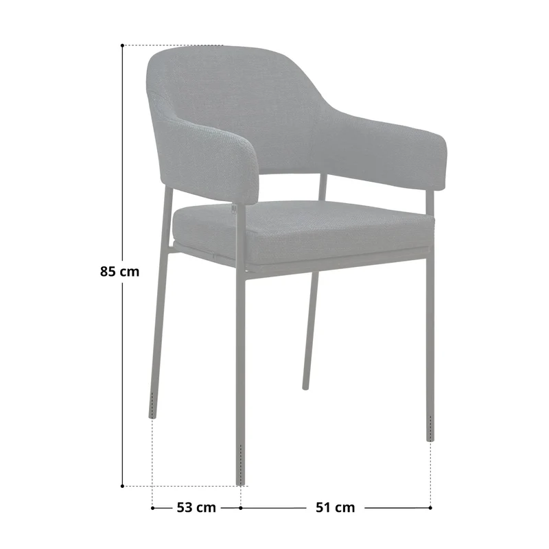 B-Ware SCARLETT 2er Set Esszimmerstühle Braun