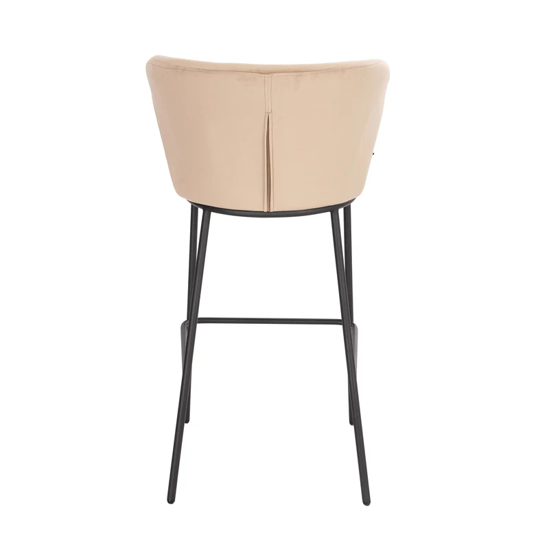B-Ware KATE 2er Set Barhocker Samt Taupe