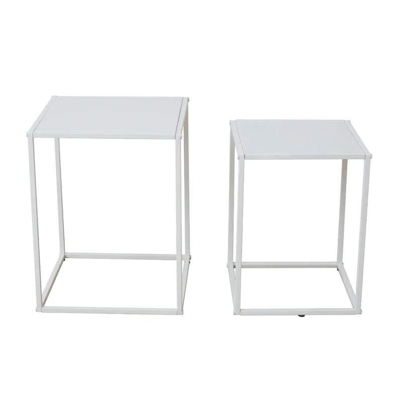 THEMI 2er Set Couchtisch Metall