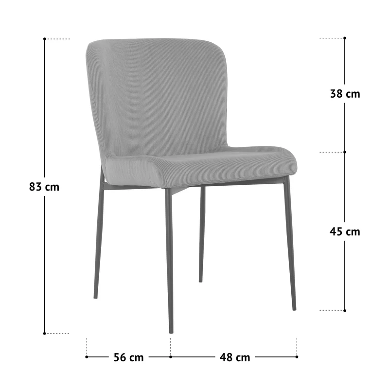 B-Ware FREDDIE 2er-Set Esszimmerstuhl Rostrot
