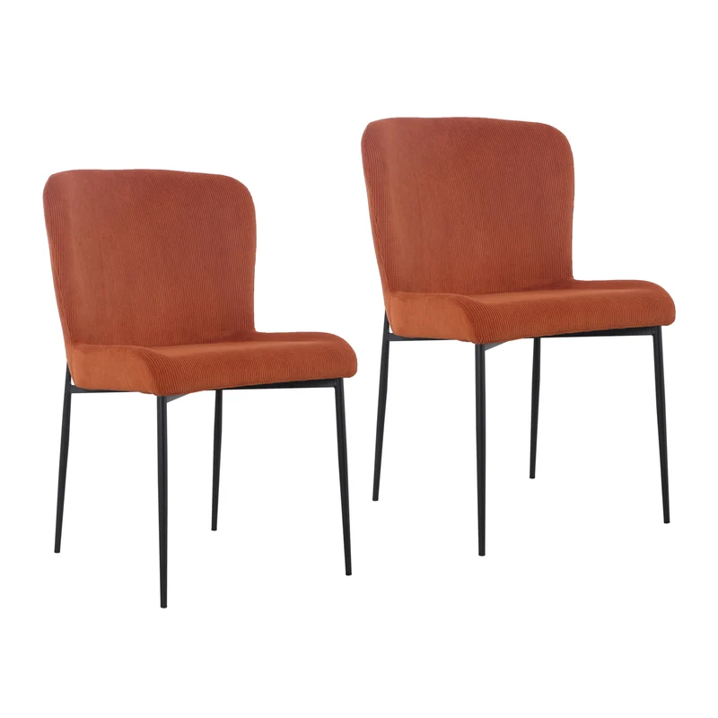 B-Ware FREDDIE 2er-Set Esszimmerstuhl Orange