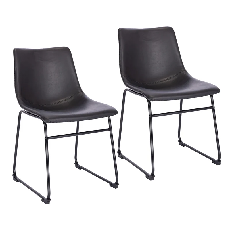 B-Ware HARRY 2er Set Esszimmerstuhl Schwarz