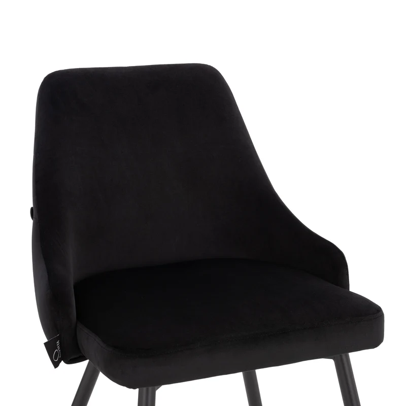 B-Ware ALICE 2er Set Esszimmerstühle Schwarz