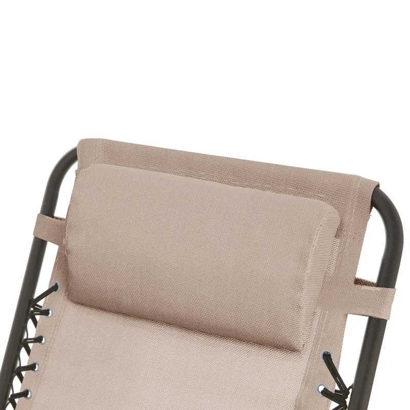 B-Ware Faltbarer Schaukelstuhl Beige/Sandfarben