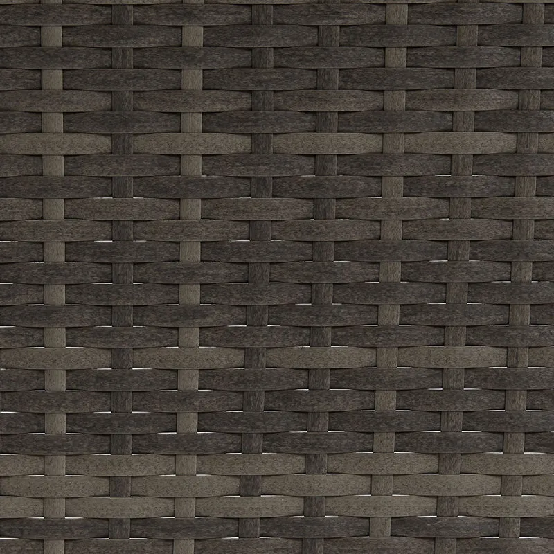 B-Ware PEACH Rattan Gartenliege Grau