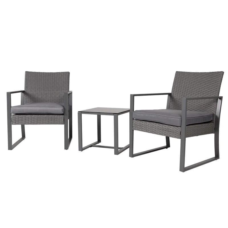 B-Ware LOIS Rattan Sitzgruppe Grau