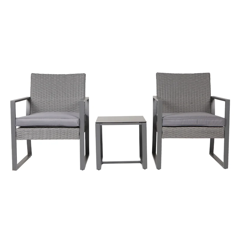 B-Ware LOIS Rattan Sitzgruppe Grau