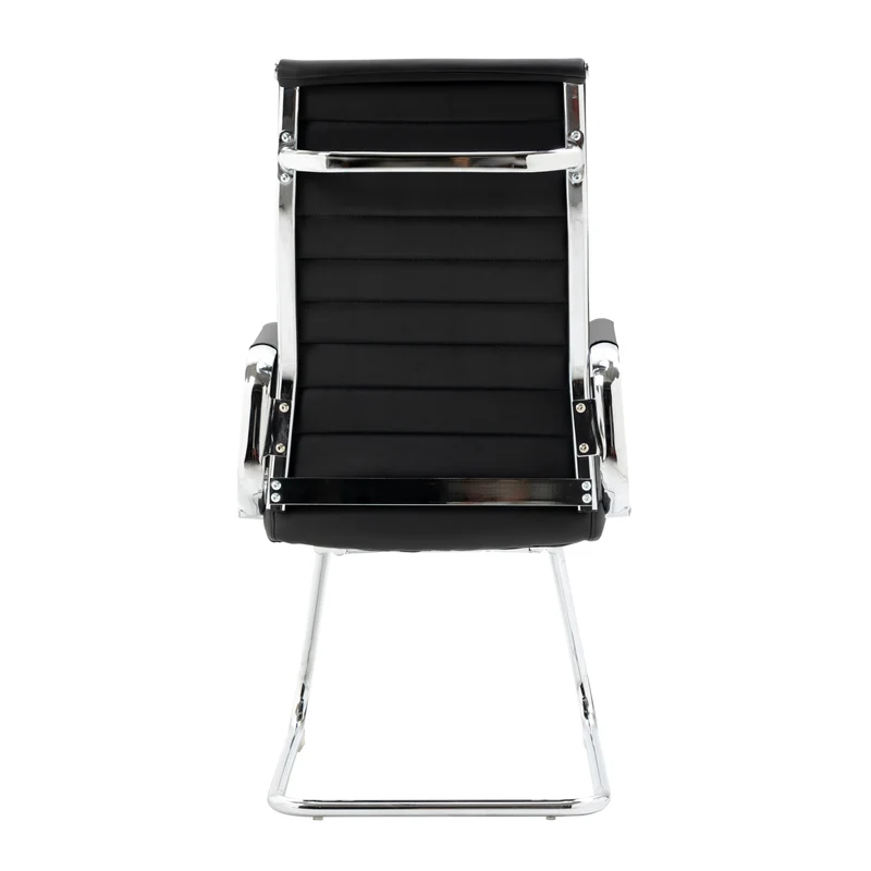 B-Ware 2er Set OFFICE COMFORT Besucherstuhl Kunstleder Schwarz