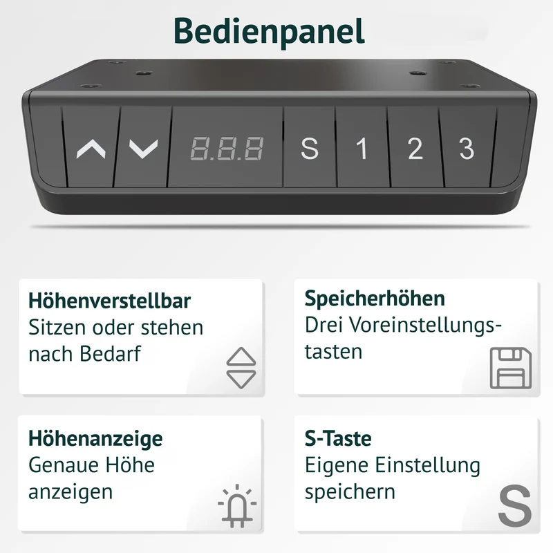 B-Ware DOBON Schreibtischgestell 2 Motoren Grau
