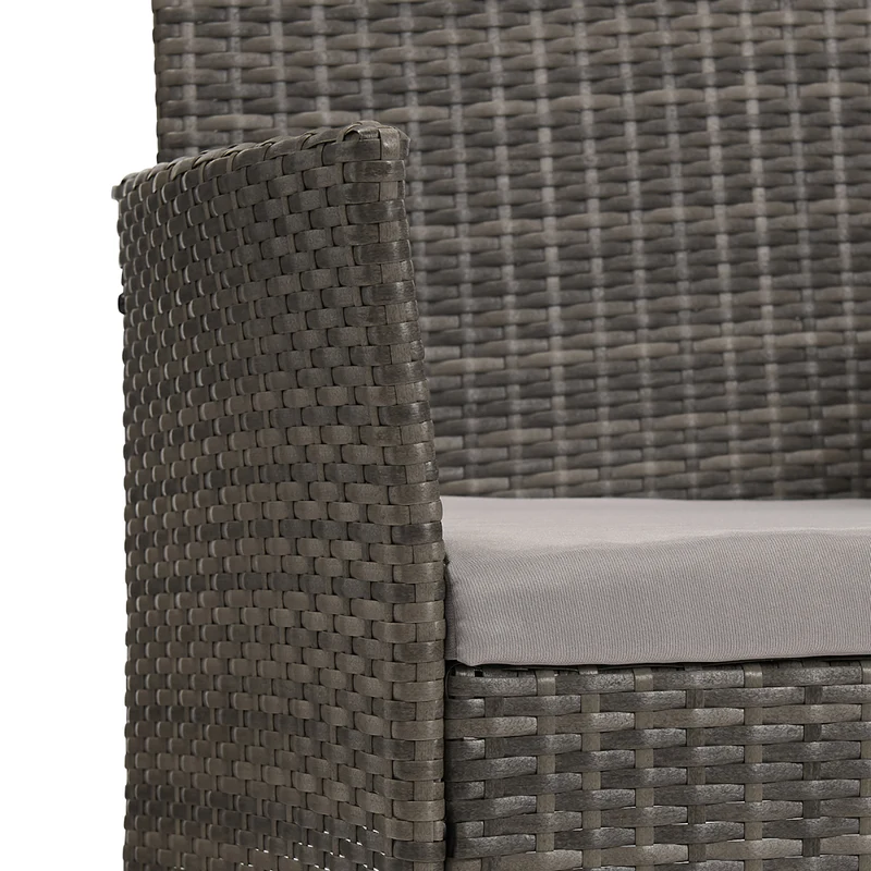 B-Ware BROOKLYN Rattan Sitzgruppe Grau