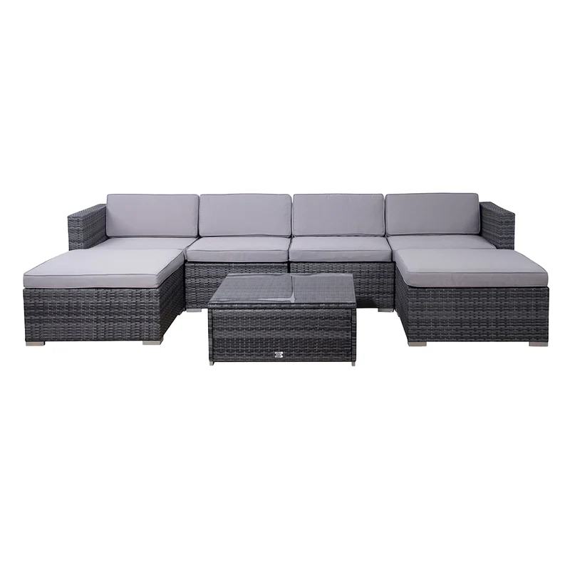 Set LUGANO + Abdeckhaube Grau