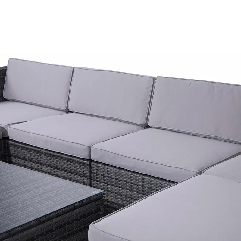 Set LUGANO + Abdeckhaube Grau