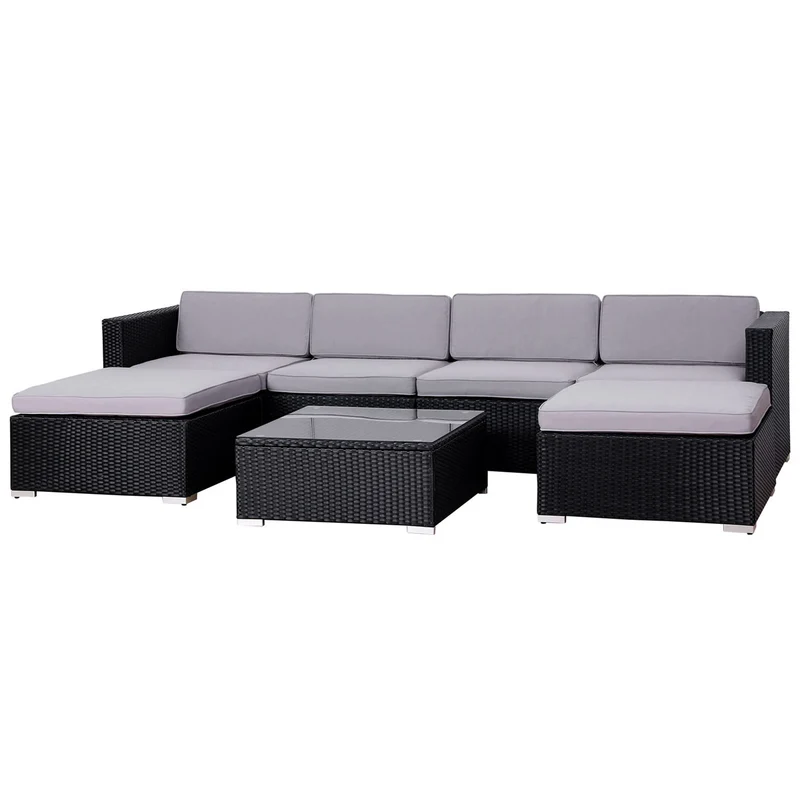 Set LUGANO + Abdeckhaube Schwarz