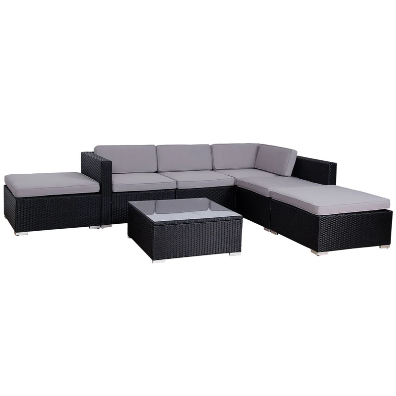 Set LUGANO + Abdeckhaube Schwarz