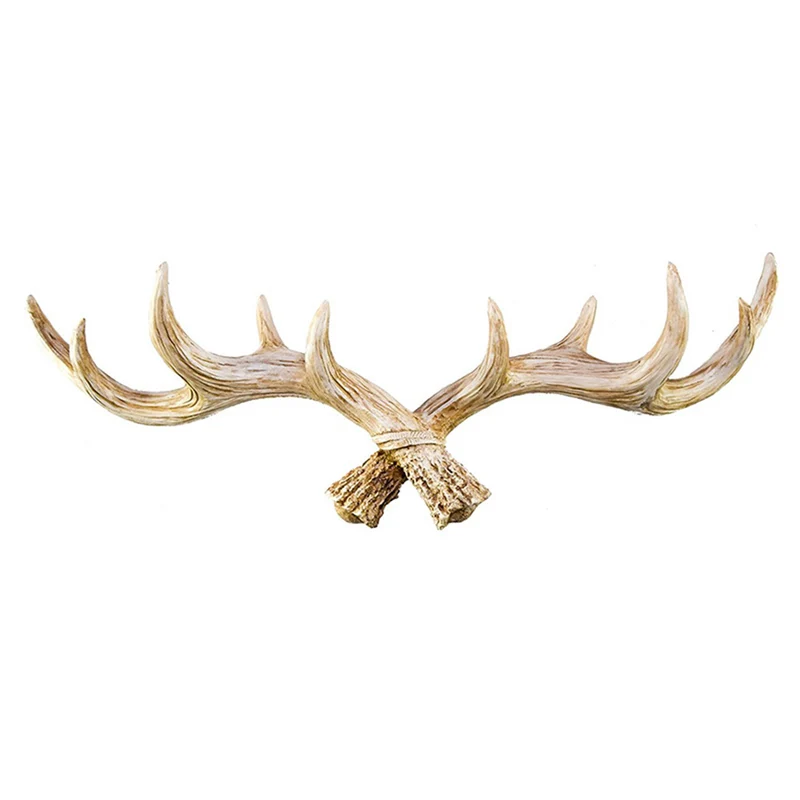 Geweih Garderobe | 49 cm | Vintage Natur | Kleiderhaken