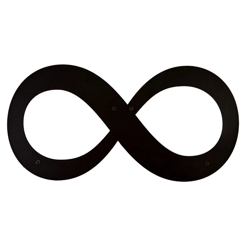 Wanddeko aus Metall | 40 x 20 cm | Unendlich | Metalldeko Industrial