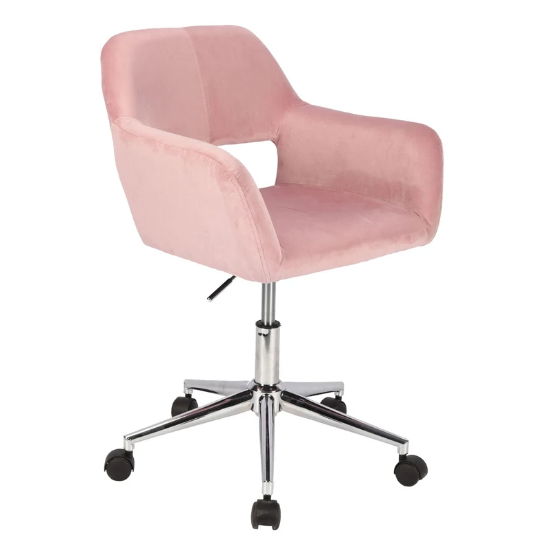 B-Ware JILL Bürostuhl Samt Rosa