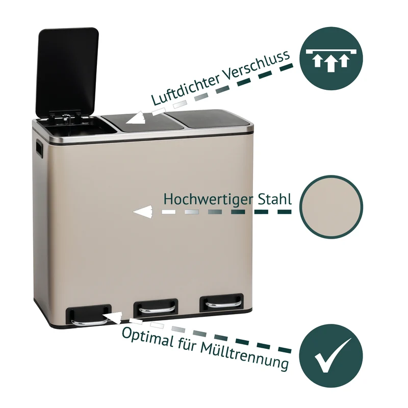 TM3X18 Mülleimer 54 Liter
